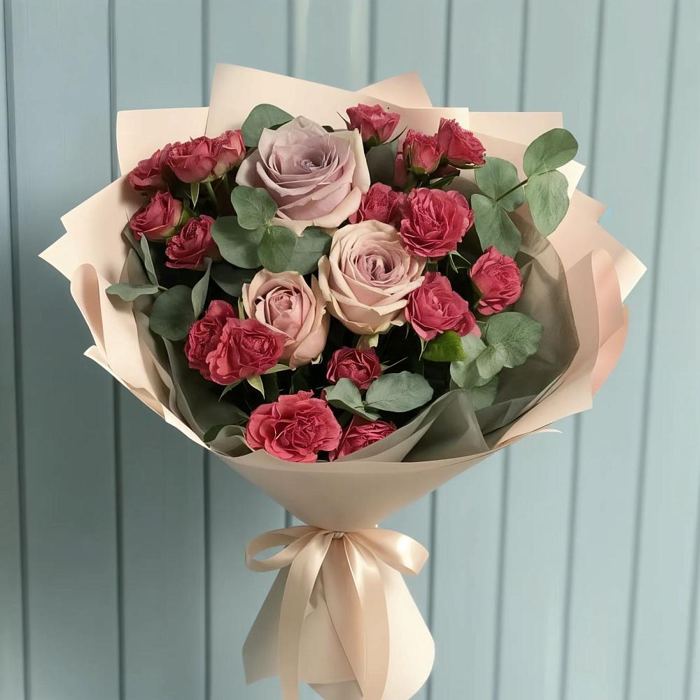Букет восхищение в Коломне Букет цветов из: Гвоздики и Розы в Коломне