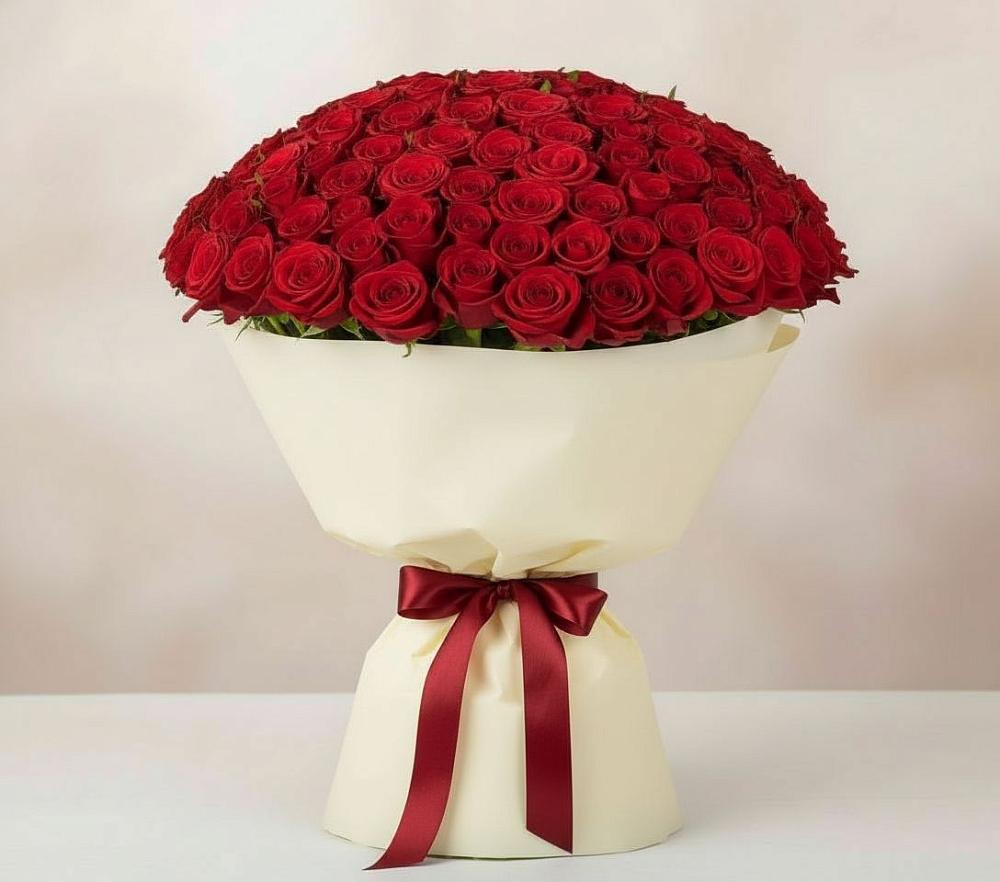 101 Красная роза Милано в Коломне Букет 101 Красная роза Милано в Коломне