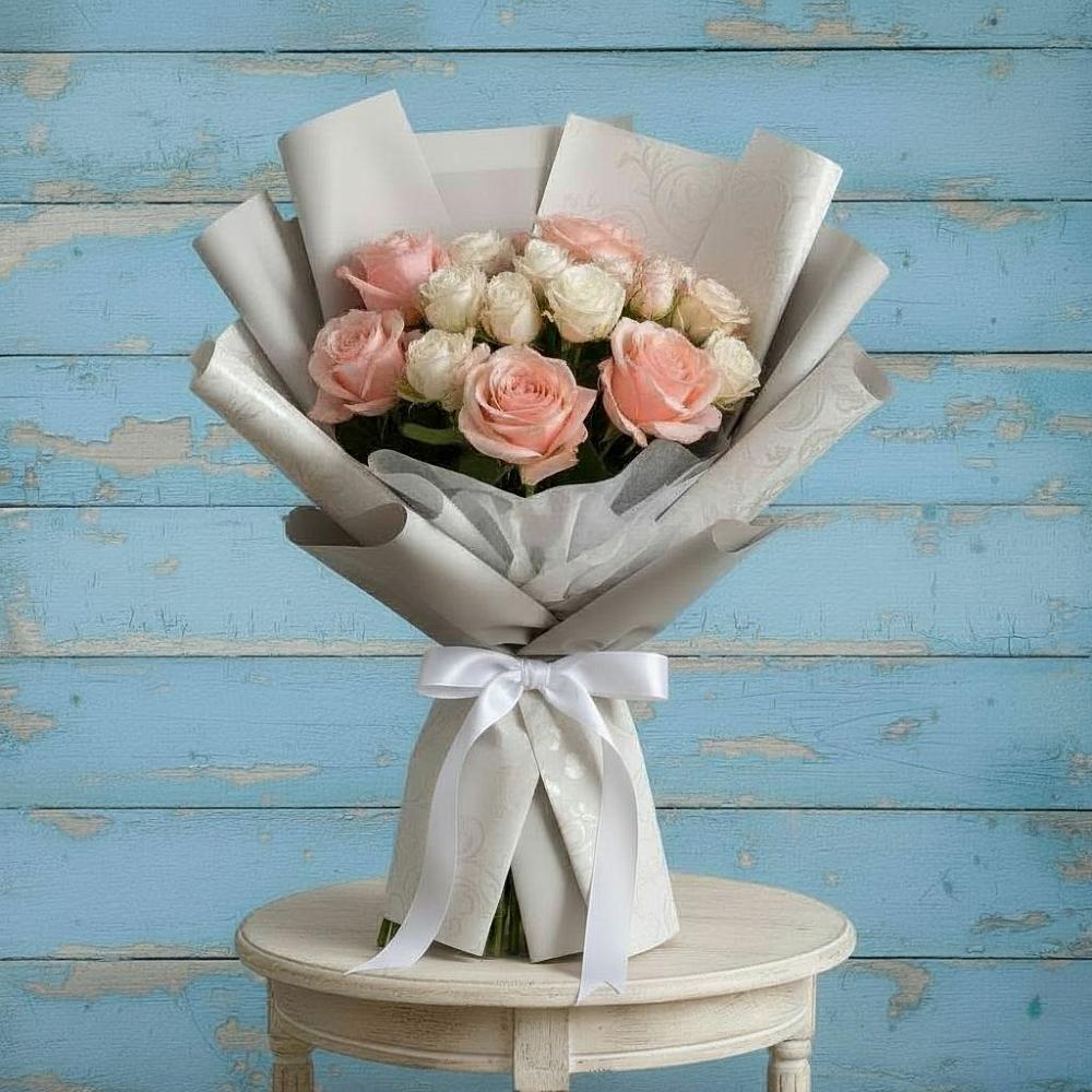 Букет Нежное облако в Коломне Букет цветов из: Розы в Коломне