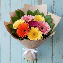 Букет яркий день в Коломне Букет цветов из:  Герберы в Коломне
