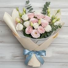 Букет шампанское в Коломне Букет цветов из:  Лизиантусы в Коломне