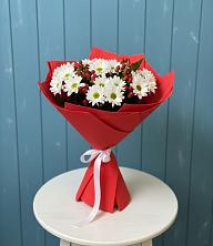 Букет ягоды на снегу в Коломне Букет цветов из:  Хризантемы в Коломне