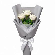 Букет 3 белые розы #REPLACE_PRED# Коломне