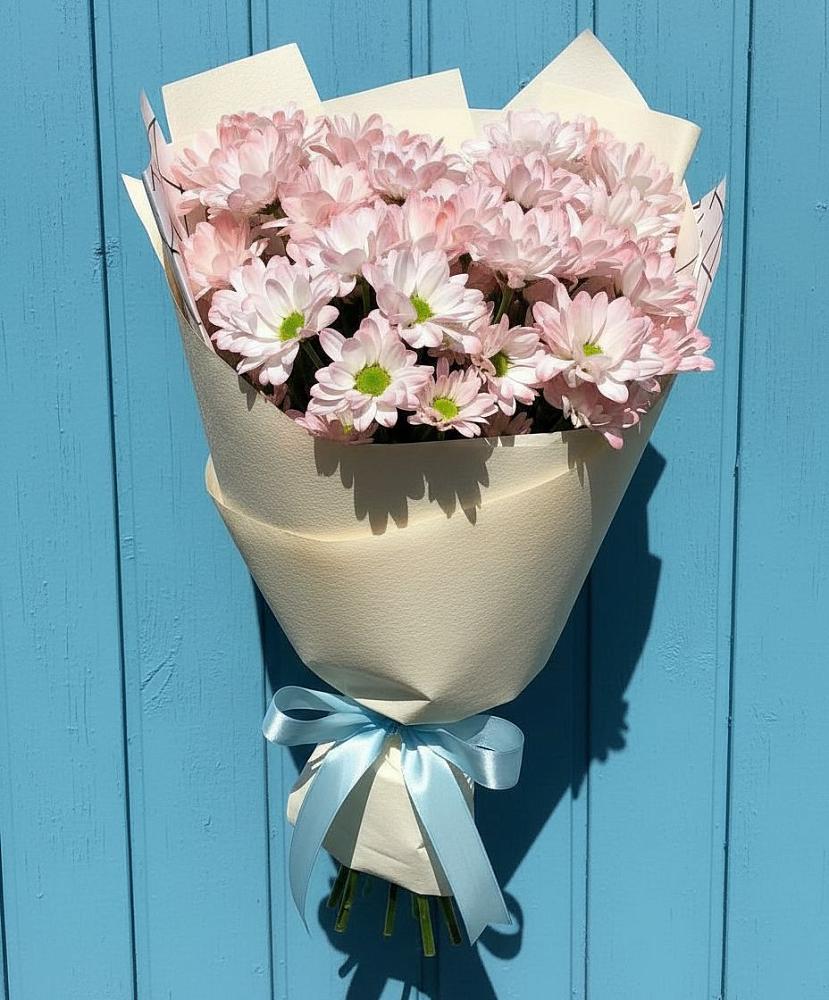 Букет Розовые хризантемы в Коломне Букет цветов из: Хризантемы в Коломне