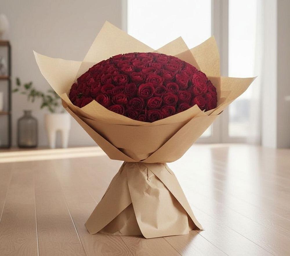Букет 101 Красная роза в Коломне