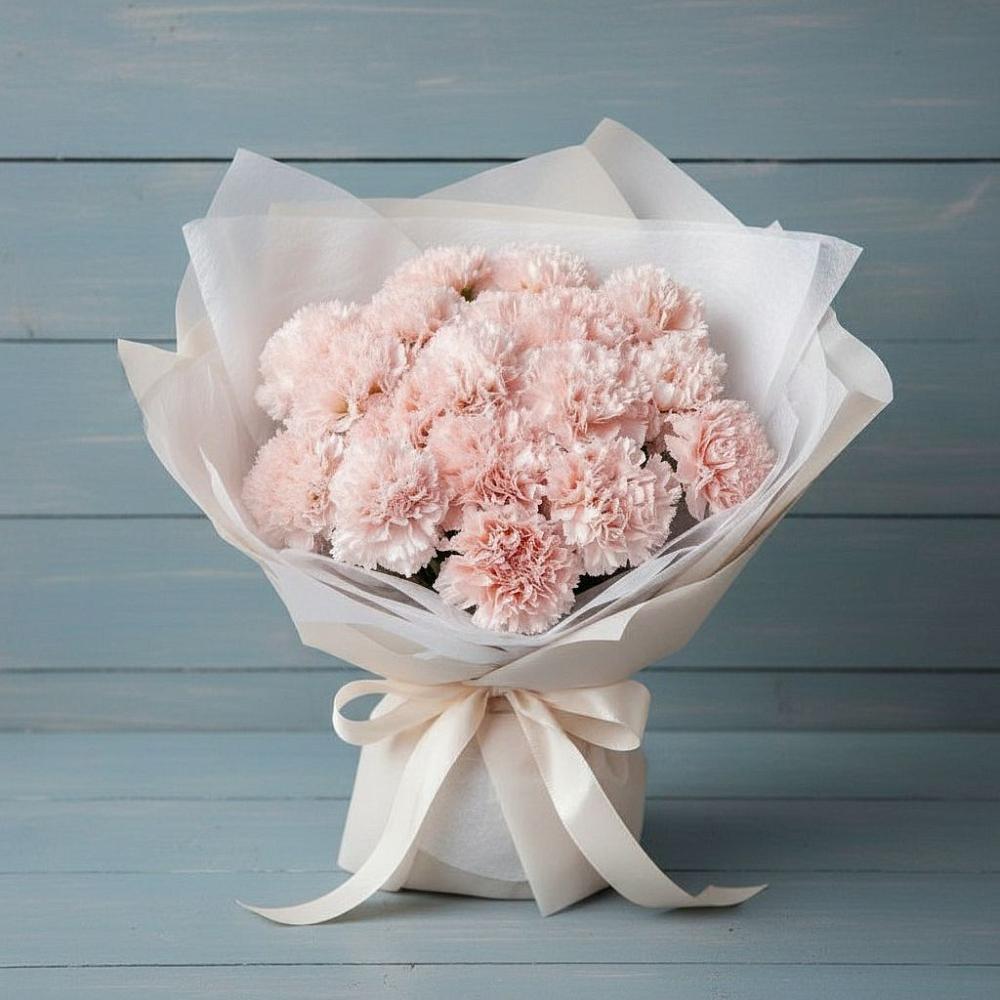 Букет розовые гвоздики в Коломне Букет цветов из: Гвоздики в Коломне