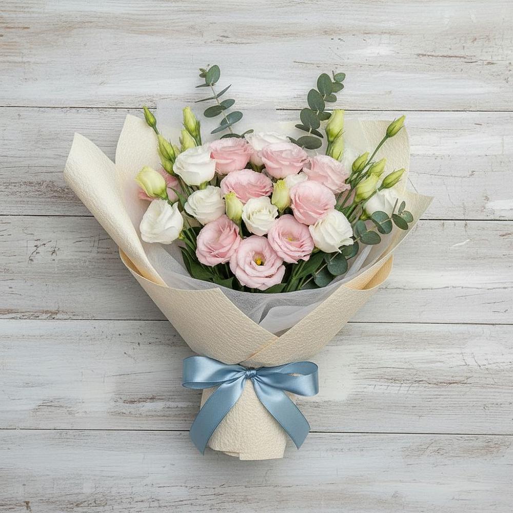 Букет цветов из: Лизиантусы в Коломне